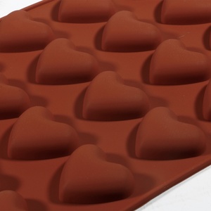 TangChu 24 Cavity Heart Shape Chocolate <b>Silicone</b> Mold for <b>Baking</b> & Crafts - Product Image 4