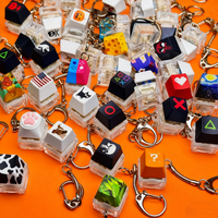 Cheap Wholesale Acrylic Cartoon Anime Keychain Custom UV Printed Keyring for Advertising Bag Charms Fast Delivery Waterproof