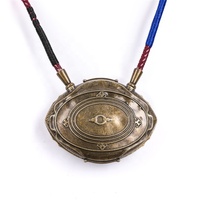 Collier lumineux LED avec affichage métallique, réplique de l'œil d'Agamotto, accessoire de Dr Strange, héros des Avengers de Marvel
