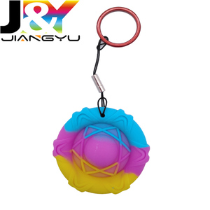 Gökkuşağı Mini <span class=keywords><strong>Fidget</strong></span> duyusal oyuncaklar silikon stres giderici el Pop kabarcık <span class=keywords><strong>dimple</strong></span> basit anahtarlık halkası - Product Image 4