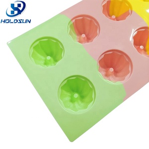 แม่พิมพ์ซิลิโคนรูปดอกไม้ 8 ช่อง ทนความร้อน ใช้ซ้ำได้ หลากสีสัน สำหรับทำเยลลี่ พุดดิ้ง และมัฟฟิน - Product Image 4