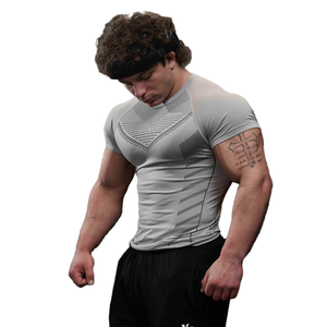 Camiseta Deportiva de Manga Larga para Hombre, Otoño 2024, Ligera, Transpirable, de Secado Rápido, Alta Elasticidad, Diseño Muscular, Talla Grande - Product Image 4