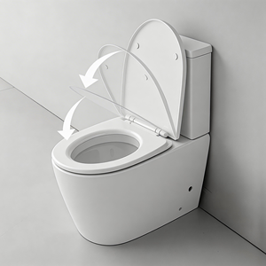 Inodoro de Dos Piezas Confiable y Más Vendido, Diseño Ergonómico y Fácil de Usar para la Renovación del Baño - Product Image 6