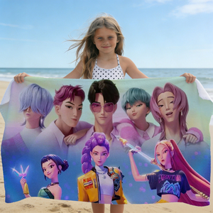 <span class=keywords><strong>Asciugamani</strong></span> da Spiaggia per Bambine 2026, <span class=keywords><strong>Asciugamani</strong></span> Personalizzati Stampati per Bambini, <span class=keywords><strong>Asciugamani</strong></span> da Spiaggia Assorbenti Kpop - Product Image 5