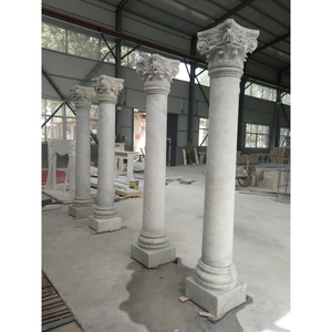 Colonnes décoratives en marbre de pierre naturelle, style colonne romaine, pour la maison, colonnes de support rondes sur mesure pour villas, bâtiments et temples - Product Image 4