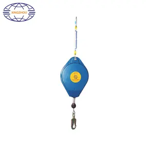 Reliable Galvanized Steel Wire Rope Grab Clambing Fall Protection Device With Anti-Drop Protection Retractable Fall Arrester