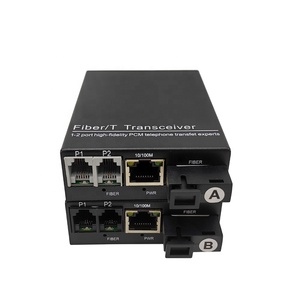 2-Cổng FXO/FXS RJ45 Điện Thoại Thoại Và Ethernet Chuyển Đổi Analog Điện Thoại Để Pbx Qua IP Mạng Sợi Quang Công Nghệ - Product Image 1