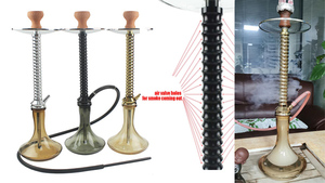 Narguila Especial Multi-orificio, Nueva Narguila Especial Chicha Dorada, Narguila Alta Moderna, Cazoleta para Narguila para Club, Bar - Product Image 5