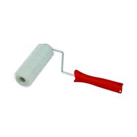 7 "Ans 9" PVC Texture Pattern Paint Roller Brush avec 4-wire Cage Handle