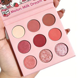 Paleta de Sombras de Ojos de 9 Colores, Alta Pigmentación, Resistente al Agua, Mate, Brillante, Vegana, Personalizable - Product Image 4