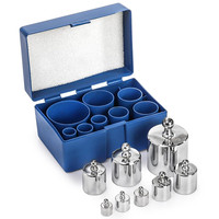 1000g poids d'étalonnage Gram précision balance en acier Kit de poids d'étalonnage ensemble pince à épiler balance numérique balance de laboratoire