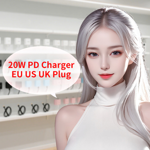 Version UE, adaptateur de charge rapide USB C PD 20W 35W, kit de chargeur de voyage Type C vers Type C avec câble de données pour téléphones mobiles - Product Image 1