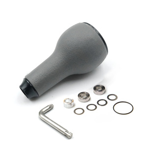 Empuñadura de Carrete de Pesca QY de 27 mm, Fabricada en TPE, Color Gris, para Modificación de Carretes Shimano Vanford Spinning Bait - Product Image 2