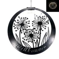 Lámpara Solar Colgante para Exteriores, Encendido/Apagado Automático, Farol de Jardín Metálico, Impermeable, LED Decorativa, para Patio, Terraza, Pared