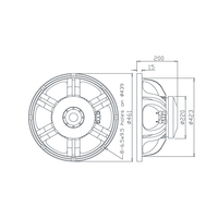 Subwoofer professionnel en métal de 18 pouces, 800 W RMS, bobine vocale de 4 pouces, haut-parleur de basses à haut SPL pour sonorisation en direct / DJ / scène
