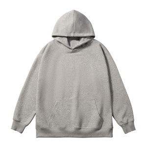Sweat-shirt à capuche en coton pur 300G pour homme 2025 - Surdimensionné, vierge, imprimé sur mesure, streetwear d'automne, décontracté - Product Image 2