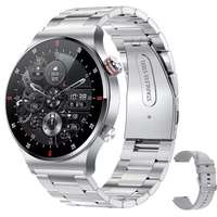 Jam Tangan Pintar QW33 NFC BT Call untuk Pria, Layar IPS, Tahan Air IP67, Layar Penuh, Monitor Kesehatan ECG, Dual SIM untuk IOS Android