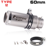 Silencieux d'échappement universel en acier inoxydable 51 mm 60 mm avec DB Killer pour Z800 Z900 Z1000 CBR600 S1000RR MT07 MT09