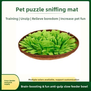 Tappetino in Feltro per <span class=keywords><strong>Cani</strong></span> per l'Allenamento Olfattivo, Gioco Puzzle Anti-Soffocamento per l'Alimentazione Lenta, Tappetino per Nascondere Cibo per <span class=keywords><strong>Cani</strong></span> - Offerta Speciale - Product Image 1