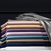 Drap Plat en Satin de Luxe Personnalisé pour la Vente en Gros, 100% Polyester, Draps Plats et Housses de Couette Effet Satin Soie