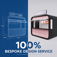 Kiosque de restauration mobile personnalisé, écologique, recyclable, étanche, pour la vente de nourriture de rue, cuisine préfabriquée