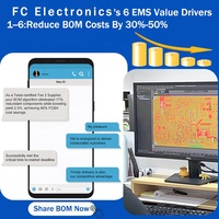 Placa PCB electrónica FC, ensamblaje de componentes de fabricación, PCBA