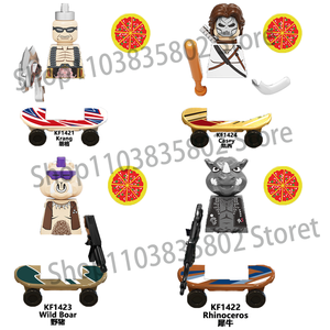 Set di Blocchi Giocattolo DIY Tartarughe Ninja in Plastica per Adolescenti, Action Figure, Vendita all'Ingrosso - Product Image 1