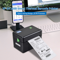 Xprinter XP-DT108B Kecepatan Tinggi 4 Inci Waybill Printer Bluetooth Thermal Harga Label Printer dengan USB Mini Label Printer