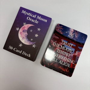 Cartes de divination horoscopique personnalisables Yvvei Jinn en papier recyclable avec finition brillante - Product Image 6