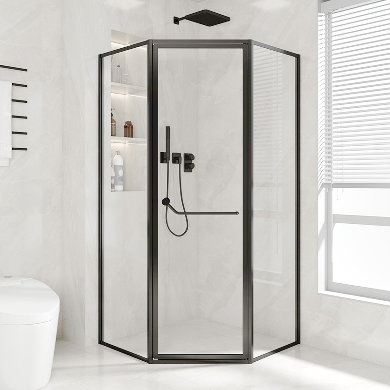 Customizable Narrow Diamond Shaped Shower Room