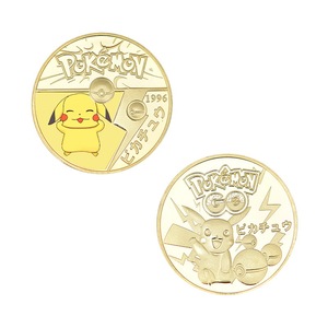 Moneda Conmemorativa de <span class=keywords><strong>Pikachu</strong></span>, Moneda de Colección de Pokémon, Monedas de Desafío de Anime, Monedas de Metal Fundido a Presión, Monedas de Oro de Pokémon - Product Image 2