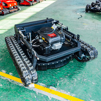 Mesin Pemotong Rumput Crawler Laris Manis Lebar Pemotongan 800mm CE EPA Mesin Diesel/Listrik dengan Trek Karet dan Remote Control Robot