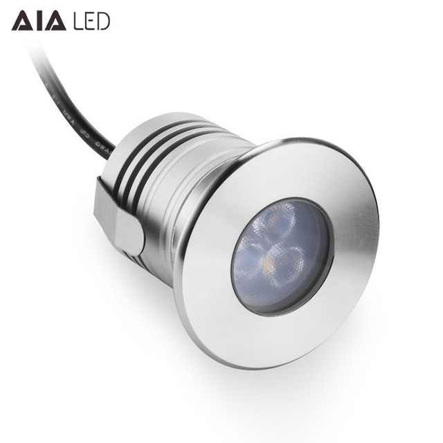 Recessed Mounted Mini Spotlight Waterproof IP68 3W Led Underwater Lighting Fixture Exterior Led Pool Lights