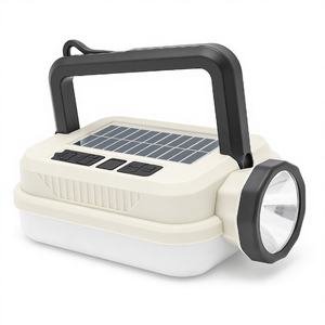 Уличный светодиодный фонарь на солнечной батарее, портативный, с USB-зарядкой, корпус из ABS-пластика, класс защиты IP65, для кемпинга - Product Image 1