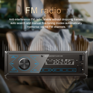 SEMAITU 1DIN autoradio lecteur MP3 dans le tableau de bord stéréo télécommande 12V <span class=keywords><strong>USB</strong></span>/SD/AUX-IN numérique BT Audio FM émetteur musique stéréo - Product Image 5