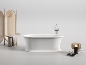 <span class=keywords><strong>Vasca</strong></span> da Bagno Moderna di Lusso Freestanding in Pietra Artificiale Ecologica per Hotel e Ville - Product Image 4