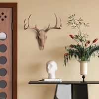 Décoration murale tête de cerf en résine style occidental, faux taxiderme, 21 pouces, à suspendre pour maison moderne, bohème, ferme ou bureau