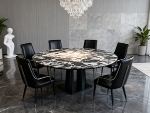 Marbre naturel noir Napoléon de luxe - Product Image 4