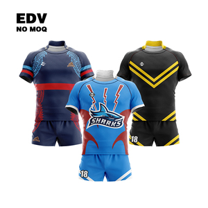 Venta caliente Adultos Rugby Uniforme Rugby Conjunto con Insignia de Equipo Personalizado Rugby Jersey con Bordado Cus - Product Image 2