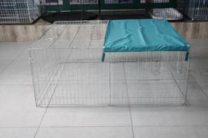 Gabbia per cani personalizzabile per animali domestici gabbia di pollo all'aperto cortile gabbia per interni portatile filo piccolo animale coniglio cane gabbia - Product Image 2