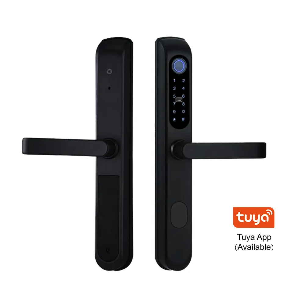 Intelligent face recognition fingerprint touch bluetooth facial recognition smart door lock finger print with camera