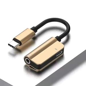 USB C на 3,5 мм разъем и адаптер зарядного устройства <span class=keywords><strong>2</strong></span>-в-1 Type-C к аудио кабель адаптер для наушников для Samsung - Product Image 2