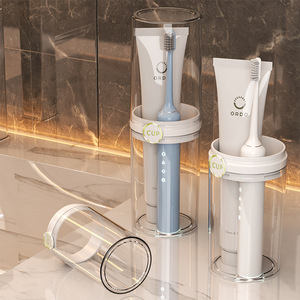 Travel <b>Toothbrush</b> And Mouthwash Cup Set Portable Storage <b>Case</b> For Oral Care - Product Image 4