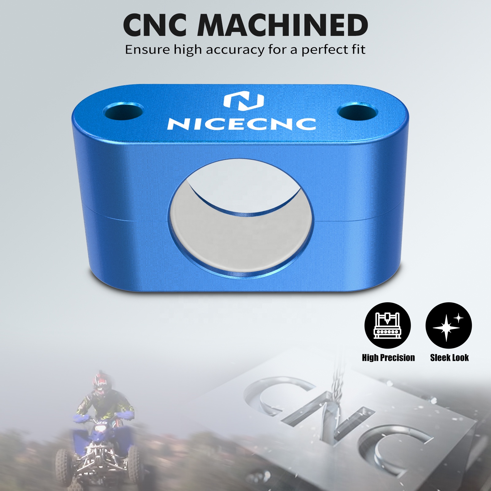 [ ] NiceCNC ATV Aluminum Steering Stem Bushing and Seal for