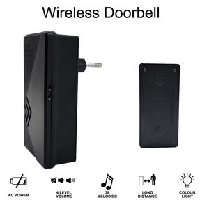 กริ่งไร้สายกันน้ำสำหรับภายนอกอาคาร เหมาะสำหรับเป็นกริ่งเตือนภัยไร้สายเพื่อความปลอดภัยในบ้าน - Product Image 1