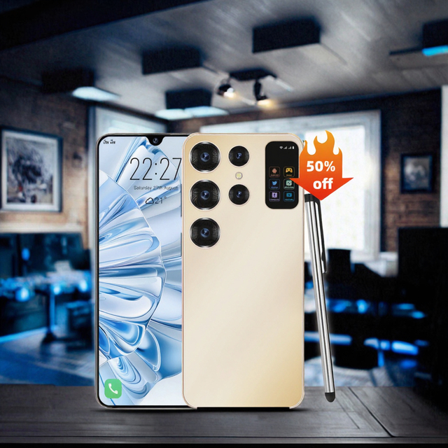 Oem S27 Ultra Original G Android 12 Full Display Smart Mobile Phone with 48MP+100MP LTE Face Unlock