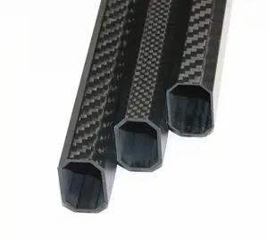 Shenzhen Factory Custom High Quality 100% Carbon Fiber 3K Plain Twill Carbon Fiber Octagonal Tube