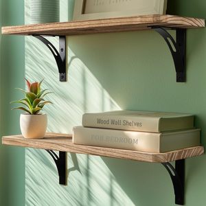 <span class=keywords><strong>Étagère</strong></span> <span class=keywords><strong>murale</strong></span> d'angle flottante en bois robuste à double niveau pour <span class=keywords><strong>cuisine</strong></span> et salle de bain, pour le rangement des épices - Product Image 5