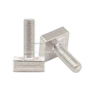 Fixations en acier inoxydable, boulons à tête plate carrée, vis mécaniques carrées entièrement filetées, vis pour béton préfabriqué, vis à marteau, vis en T - Product Image 3