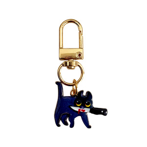 Bán buôn dao cầm sát thủ mèo tag Keychain hợp thời trang và mát mẻ cá tính phim hoạt hình hợp kim dầu nhỏ giọt Mặt dây chuyền nhỏ - Product Image 6